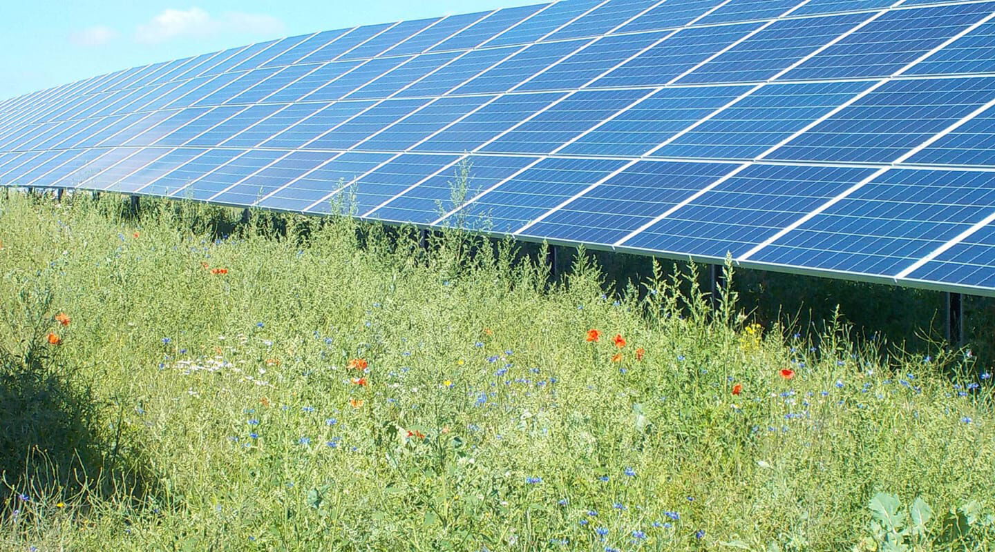 Photovoltaik-Freiflächenanlage Ausbau