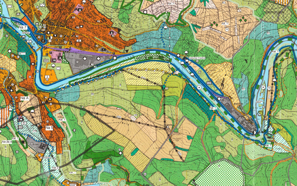 Ausschnitt aus dem Flächennutzungsplan der ehemaligen VG Nassau